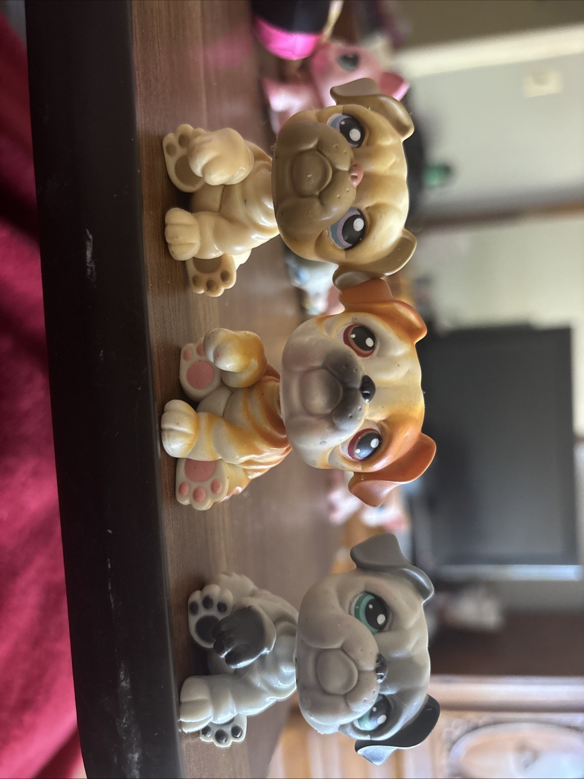 LPS Bulldog littlest pet shop Figurines Set of 3