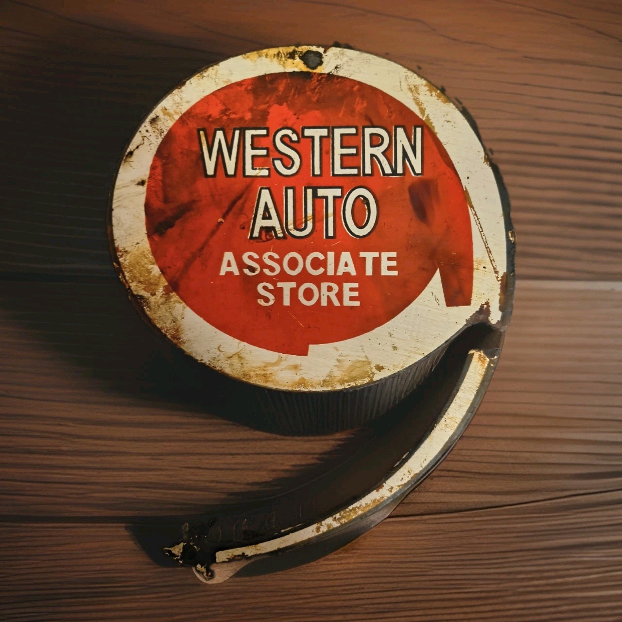 Vintage Western Auto Porcelain Sign Automotive Store Associate Napa O'Reilly USA