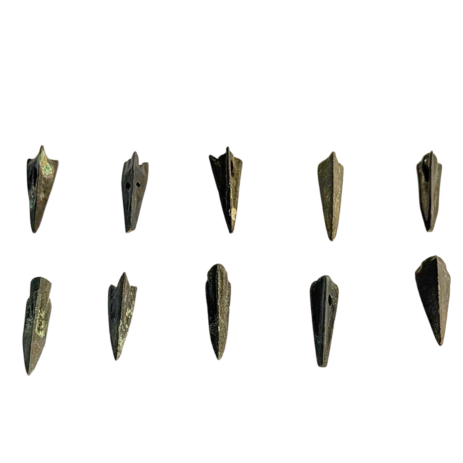 Lot of 10 Ancient Iron Arrowhead Kievan Rus - Vikings 8-11th century AD Relics