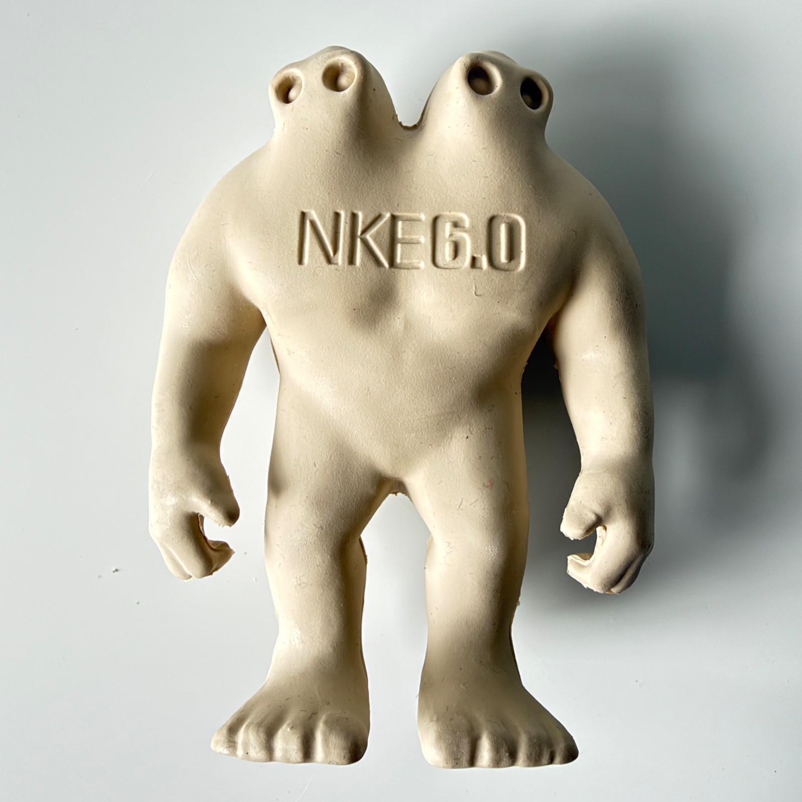 RARE - Nike 6.0 Two Head Mutant Sample Figure - Tan - PVC Rubber
