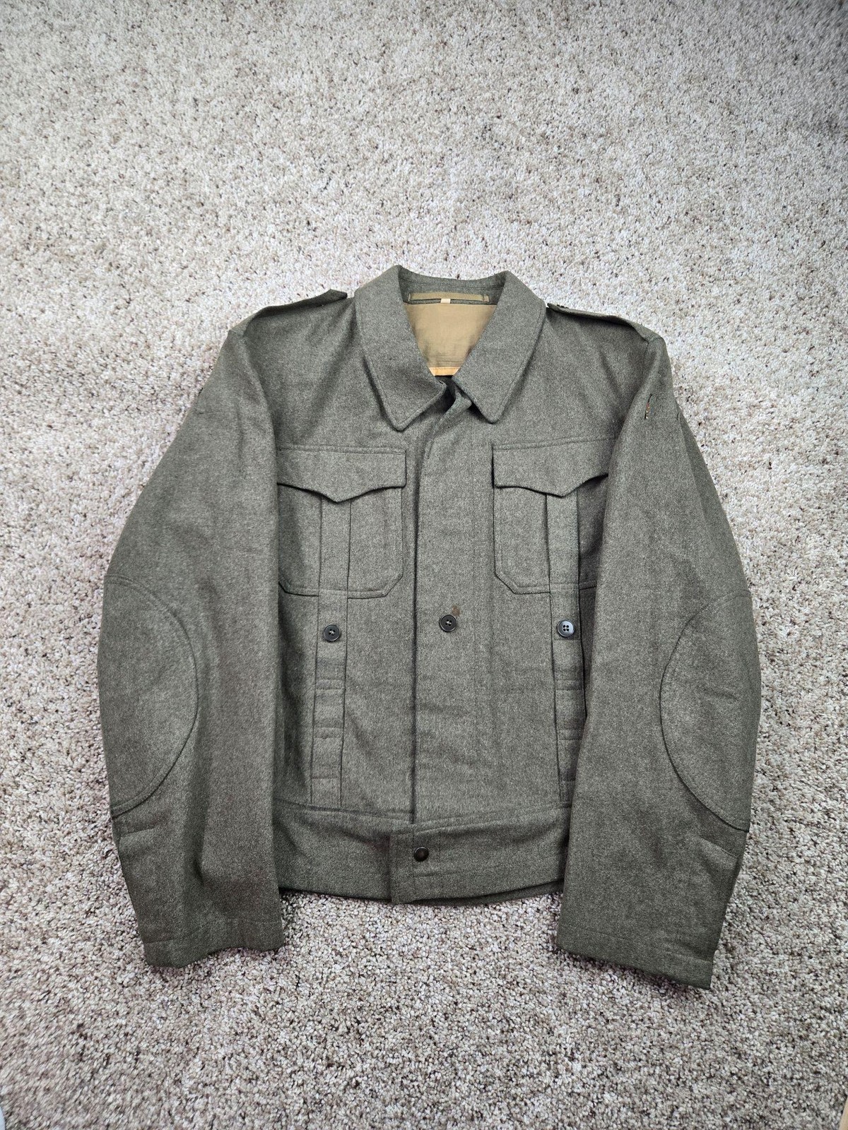 Vintage West German Bundeswehr Filzlaus Field Jacket Size 9 Cold War Tunic