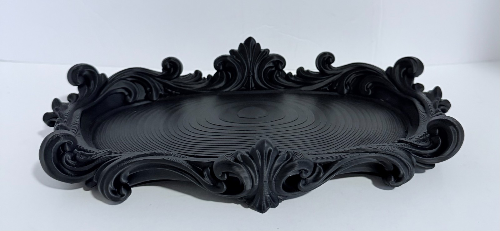 Ornate Baroque Vanity Jewelry Tray - Blk