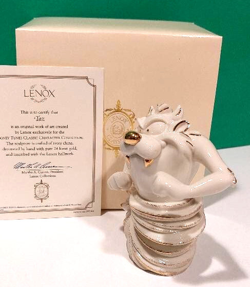 LENOX TAZ Looney Tunes Classics sculpture Tasmanian Devil -- NEW in BOX with COA