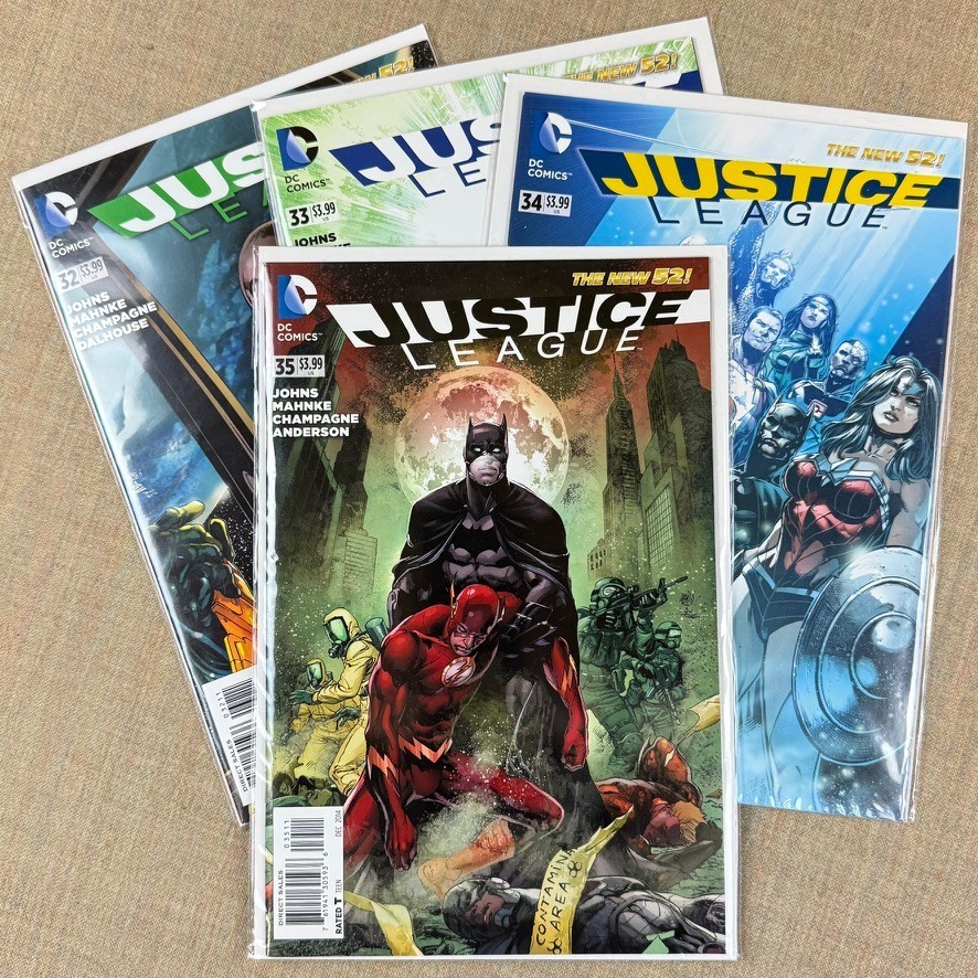 Justice League (New 52) #32–35 Complete Set | Johns | Mahnke | DC Comics