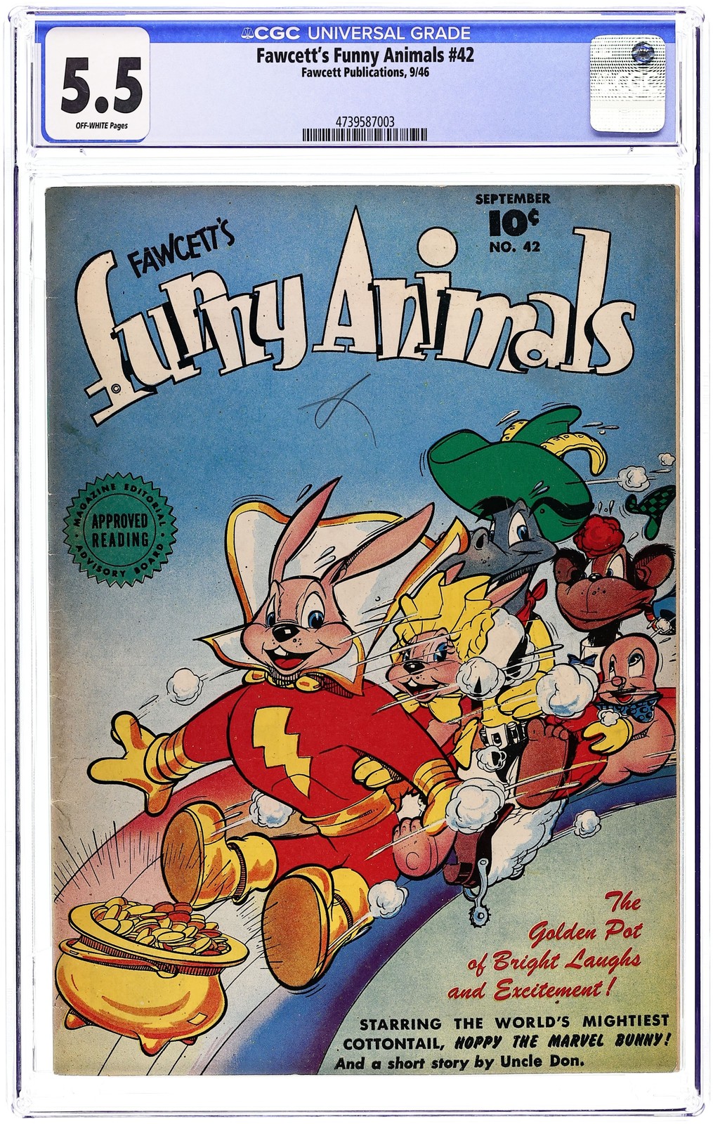 Fawcett's Funny Animals #42 CGC 5.5 1946 4739587003