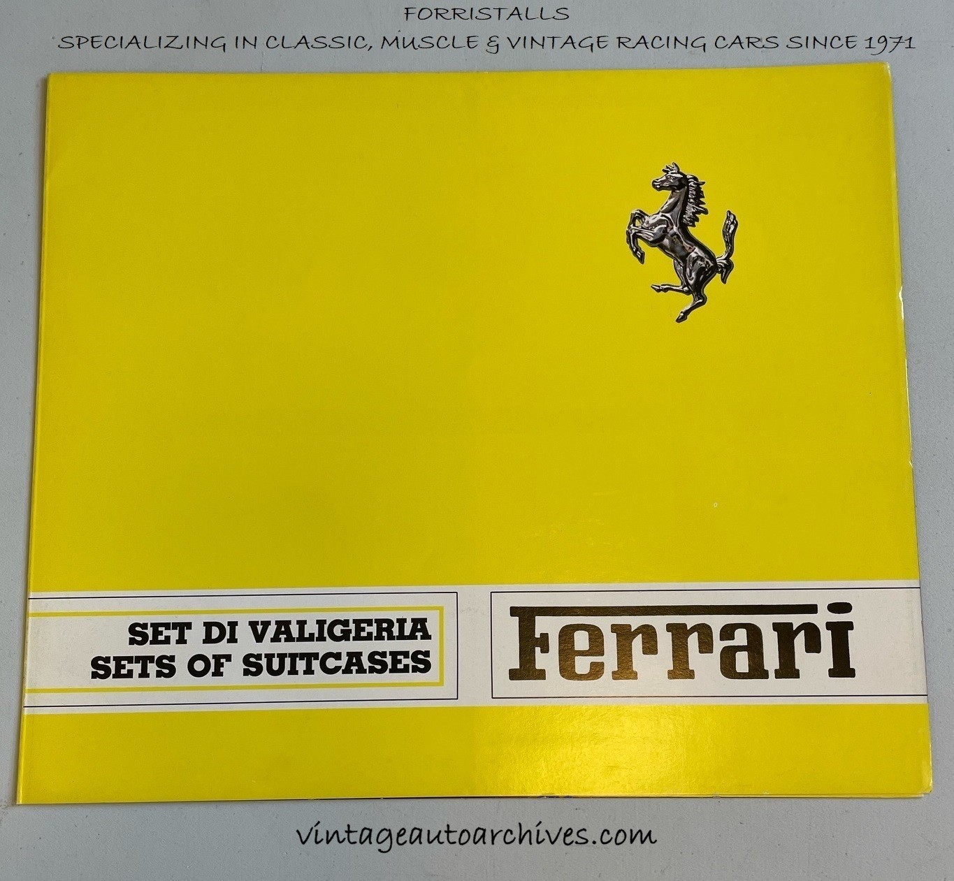 Rare Ferrari Schedoni Luggage Sales Brochure