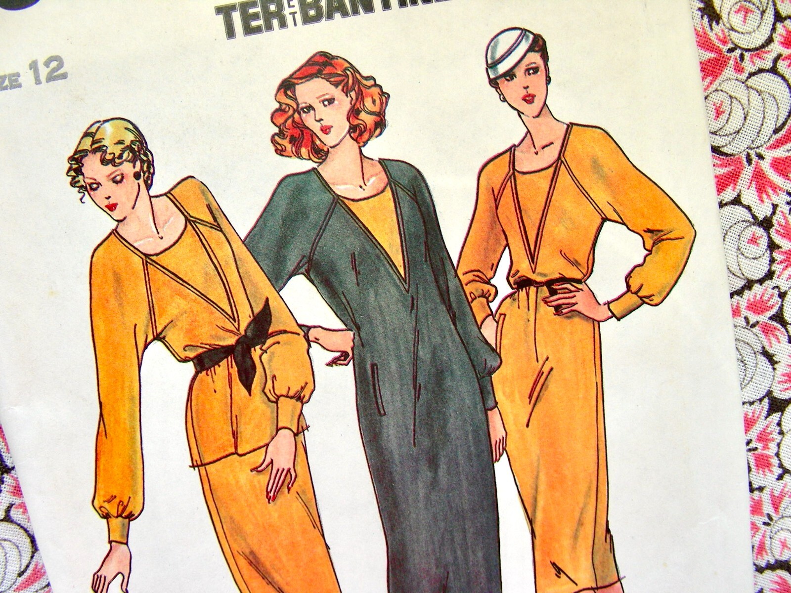 UNCUT Butterick 6748 STUNNING DRESSES by DESIGNER : TERetBANTINE  : Size 12