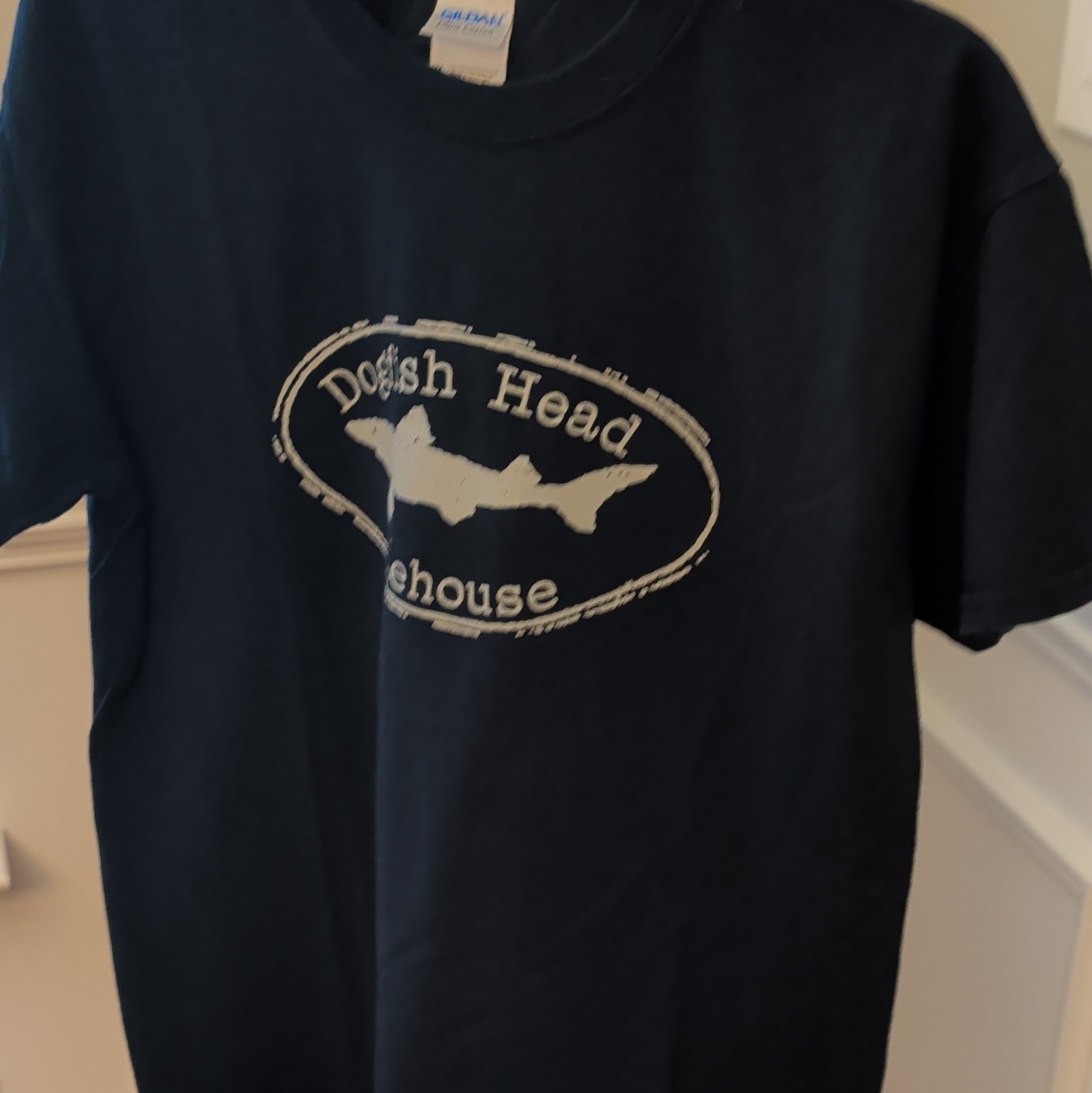 Dogfish Head Alehouse Black Graphic T-Shirt Size M Gaithersburg Falls Church