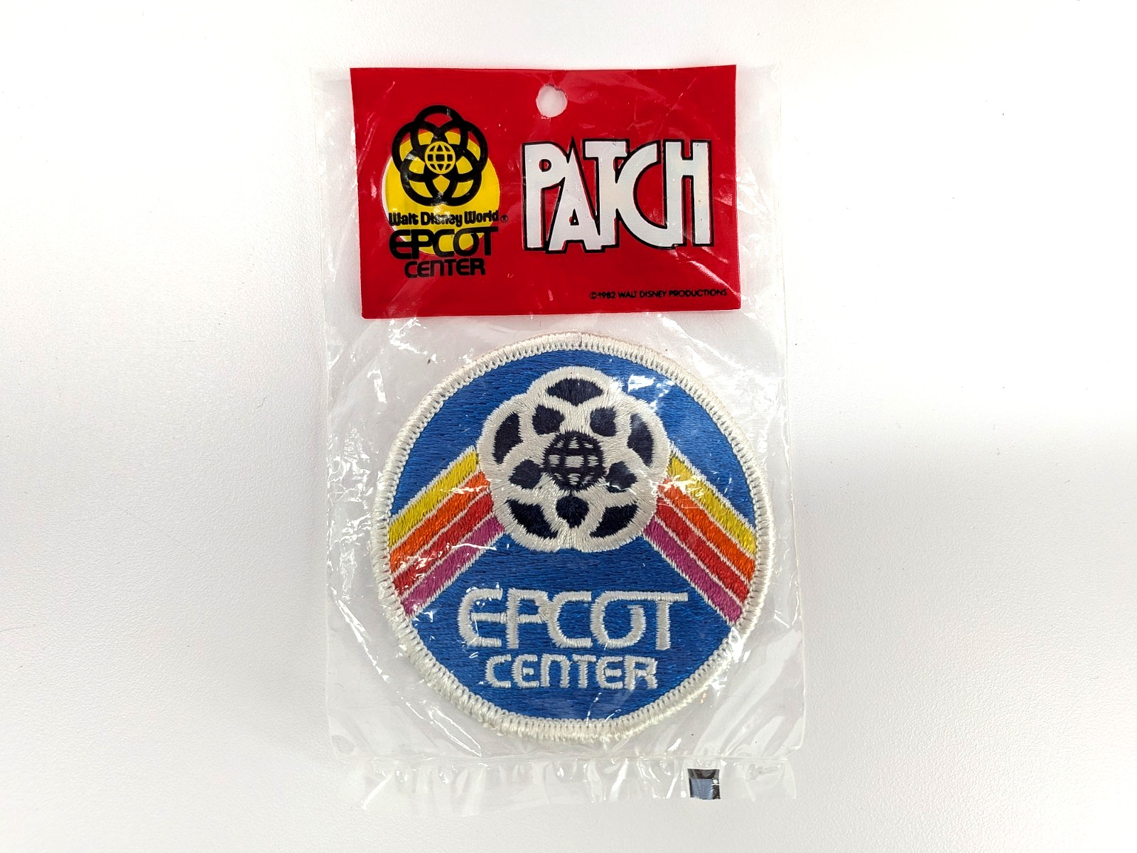 Vintage 1982 Walt Disney World EPCOT Center Rainbow Embroidered Patch 3\