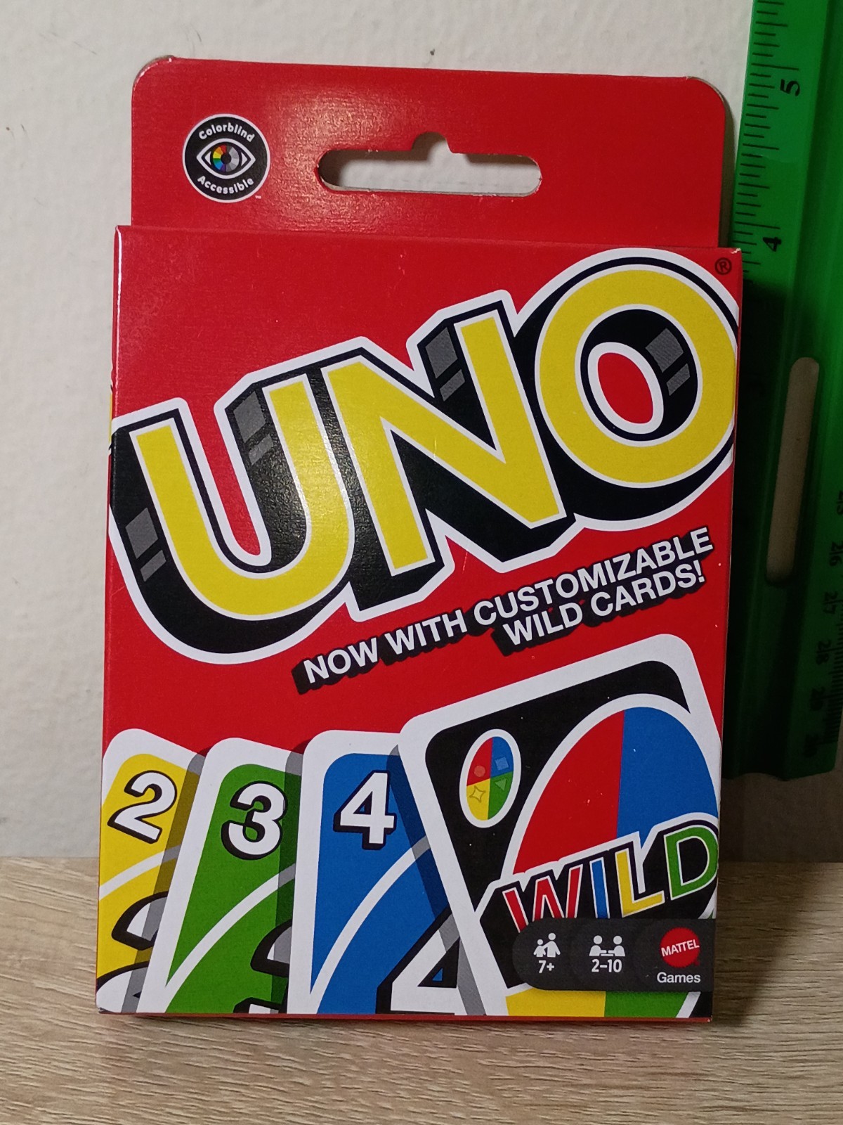 UNO Classic Card Game Mattel 112 Cards 2-7 Players Customizable Wild