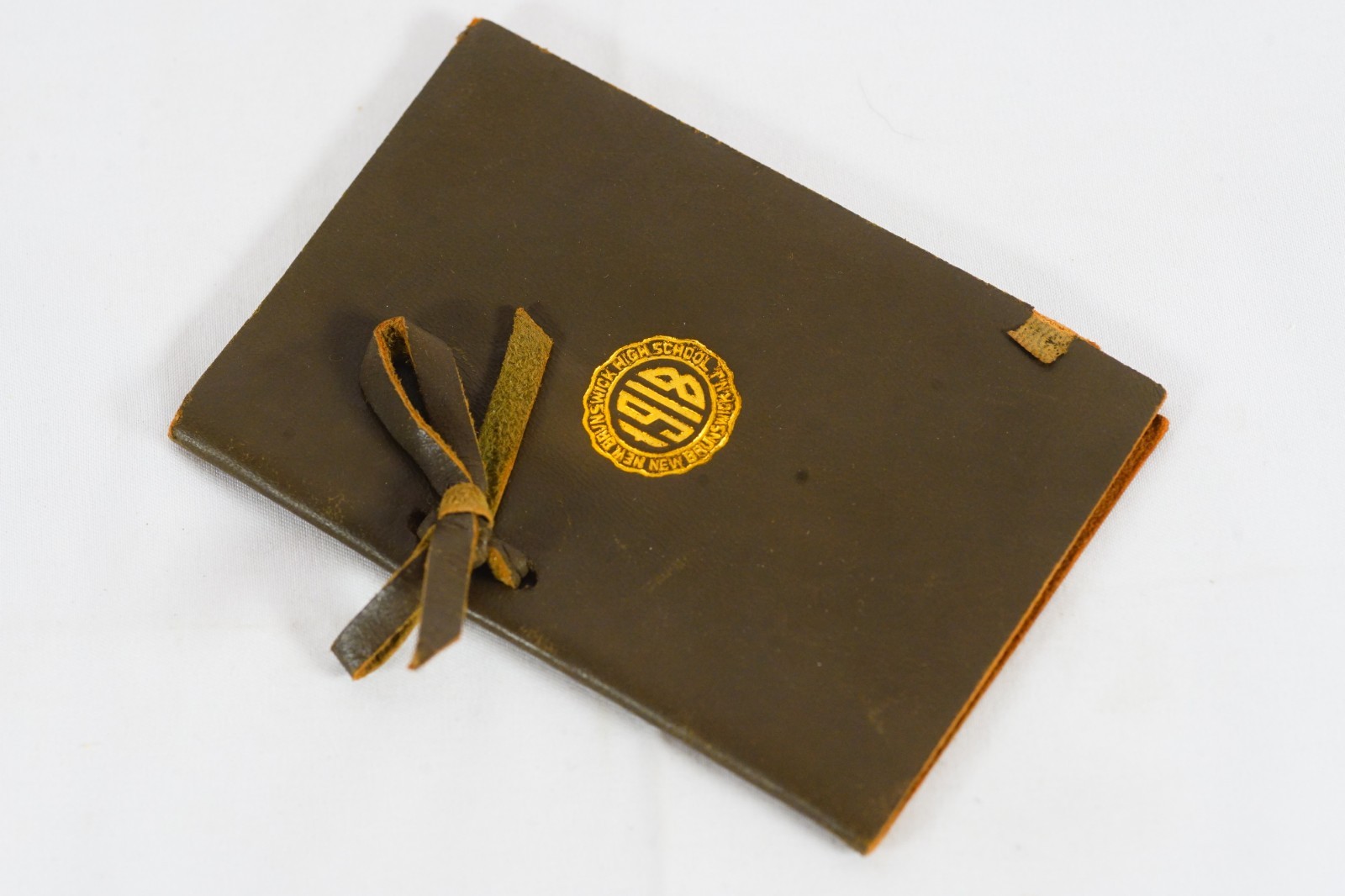 1918 New Brunswick High School New Brunswick NJ Leather Booklet