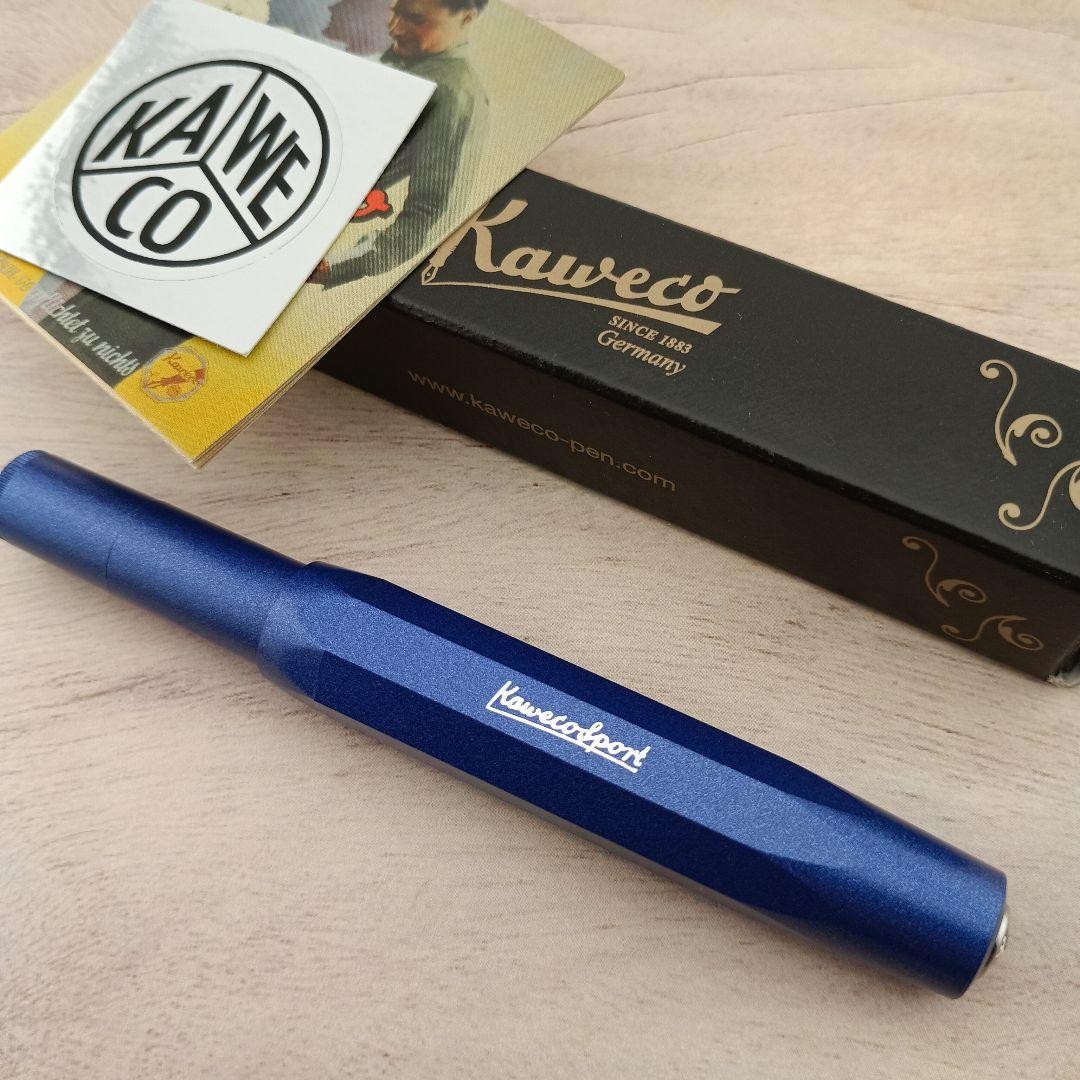 Unused Kaweco Sport Blue Fountain Pen M Medium Nib Box