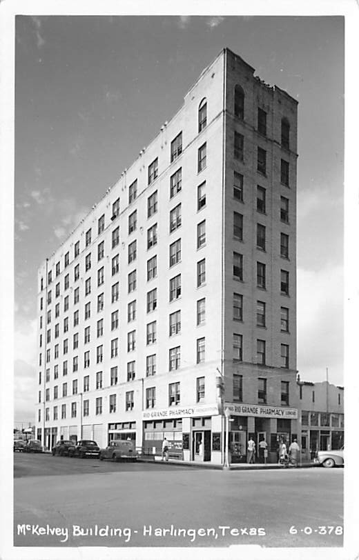 Cline RPPC -Harlingen TEXAS McKelvey Building - Rio Grande Pharmacy - 1940s