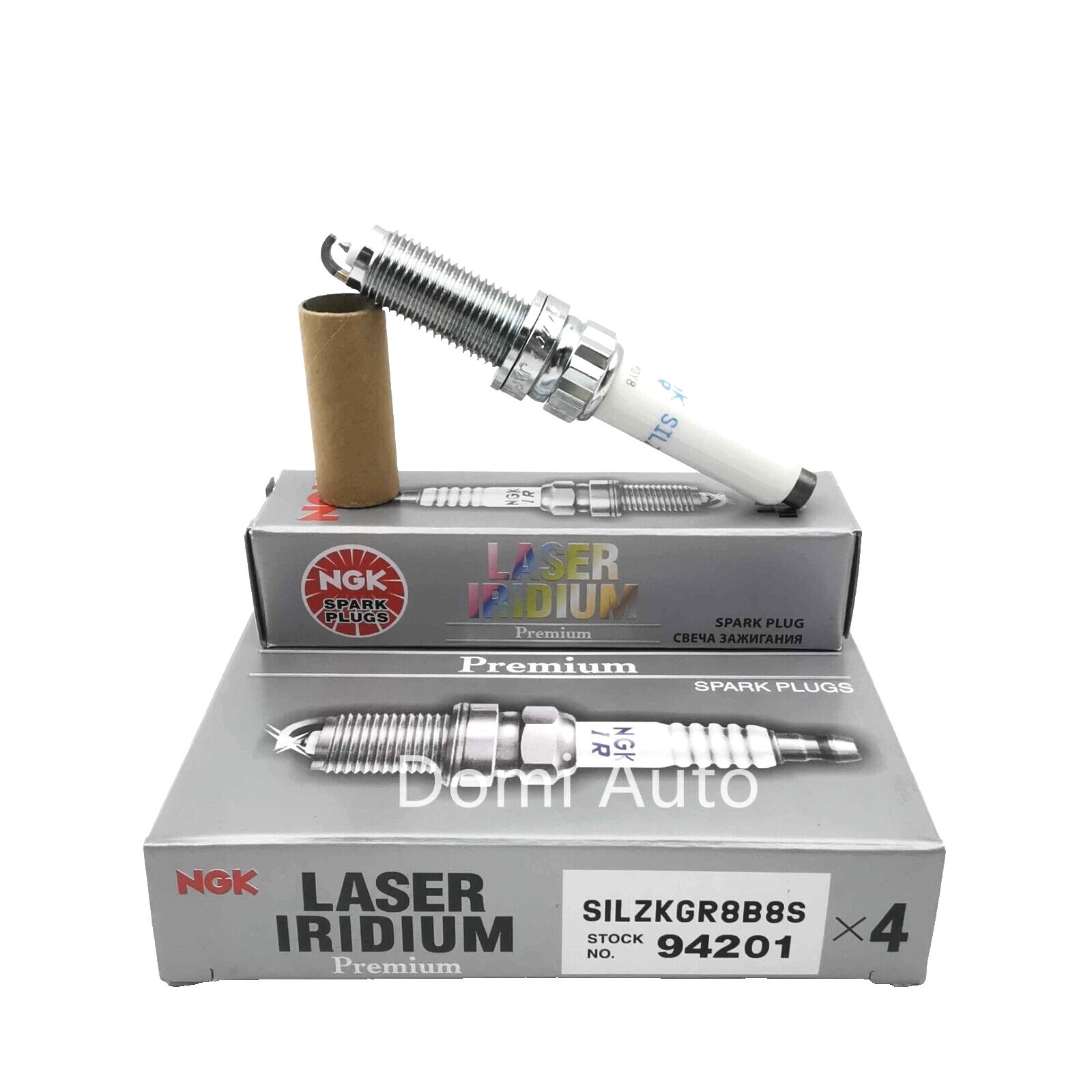 Genuine NGK LASER IRIDIUM Spark Plugs 94201 SILZKGR8B8S for BMW Mini Set of 4