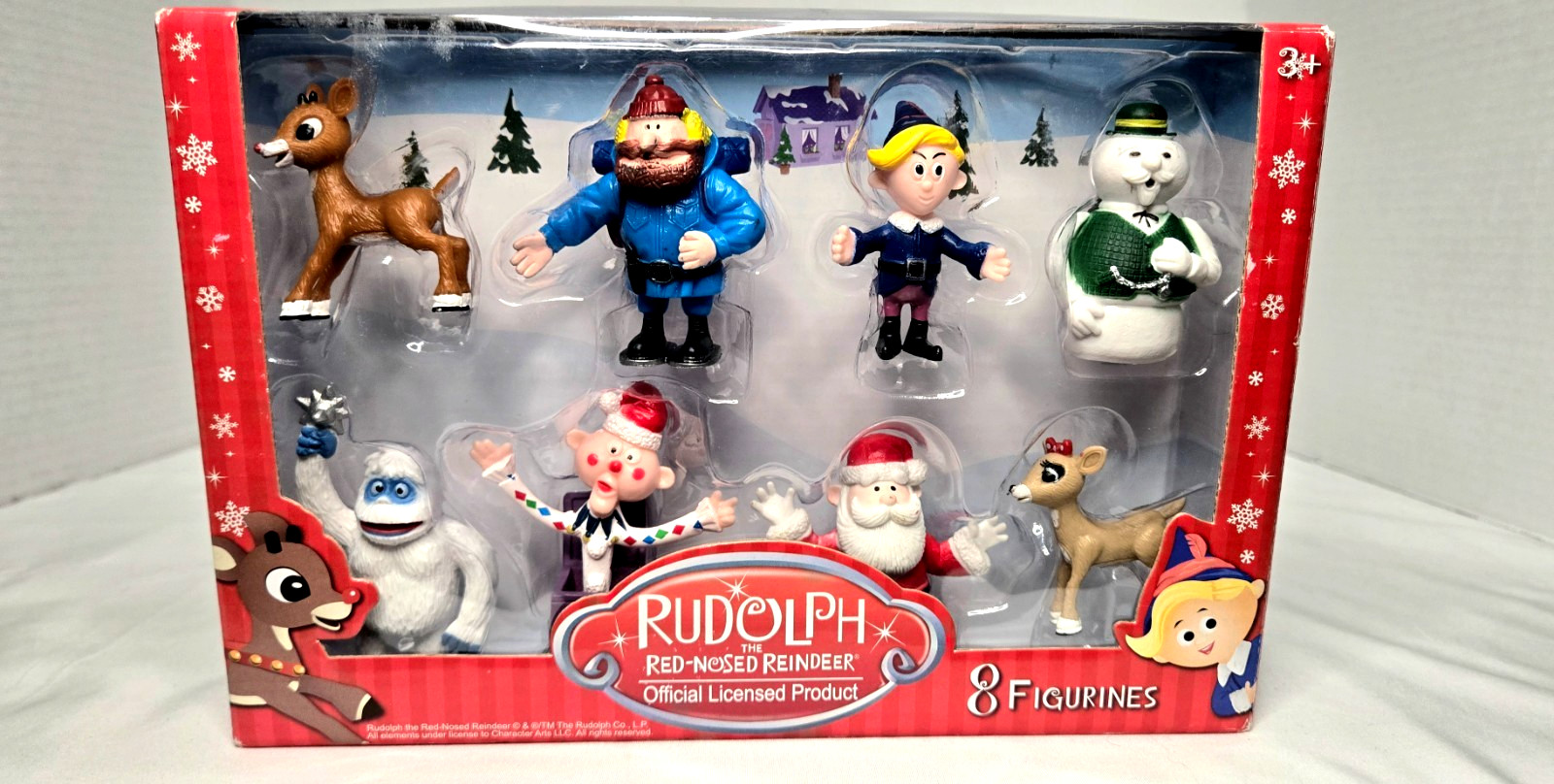 Rudolph The Red Nose Reindeer Figurines Official Licensed Product Set of 8
