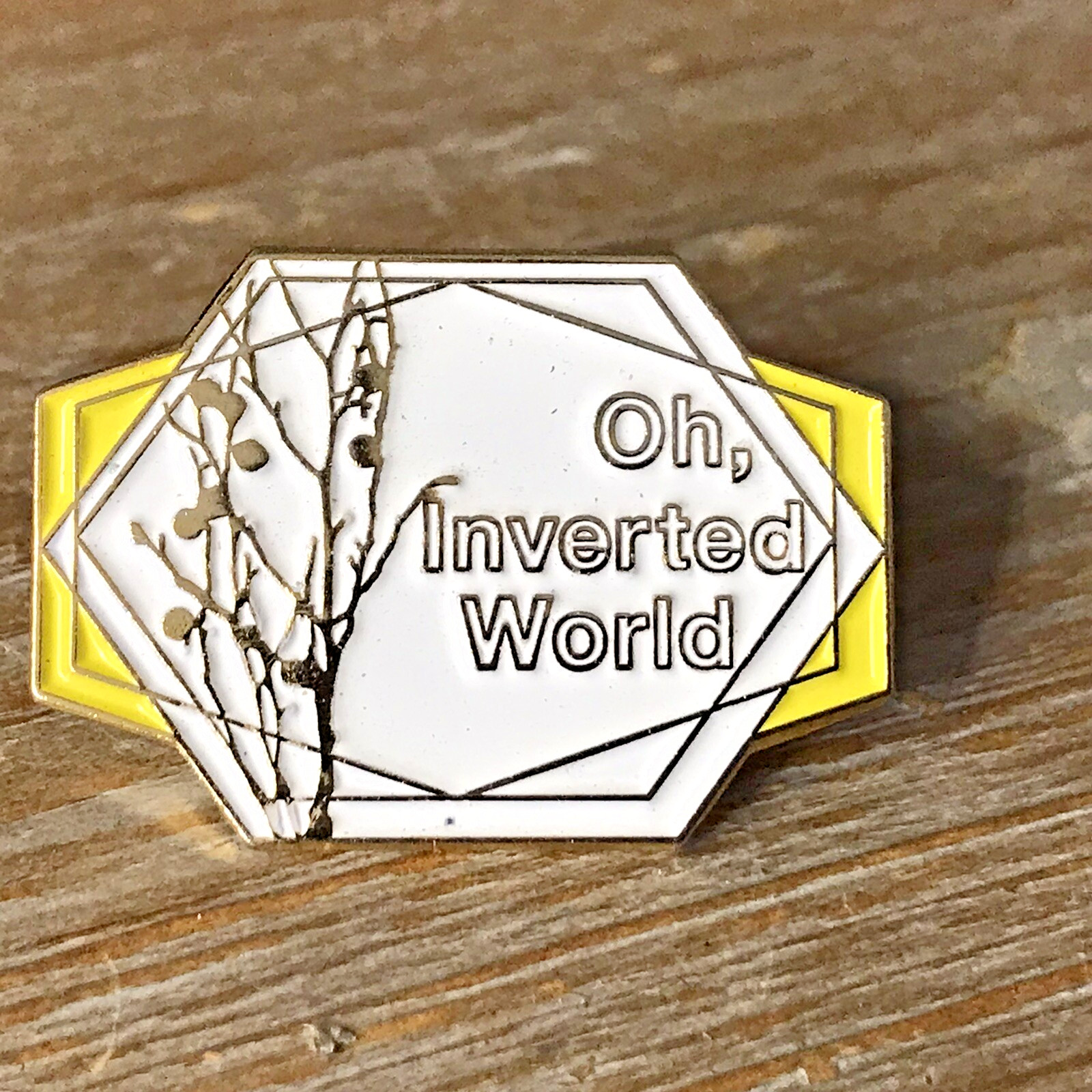 The Shins Oh Inverted World Lapel Hat Jacket Pin Indie Bands  ~A6~