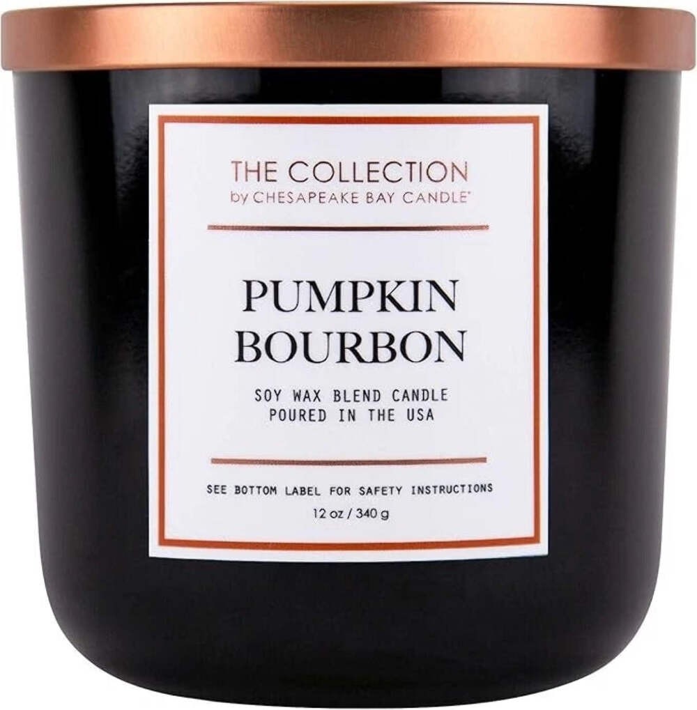 Chesapeake Bay Candle Pumpkin Bourbon Medium Jar White Wax TA35690 - NEW