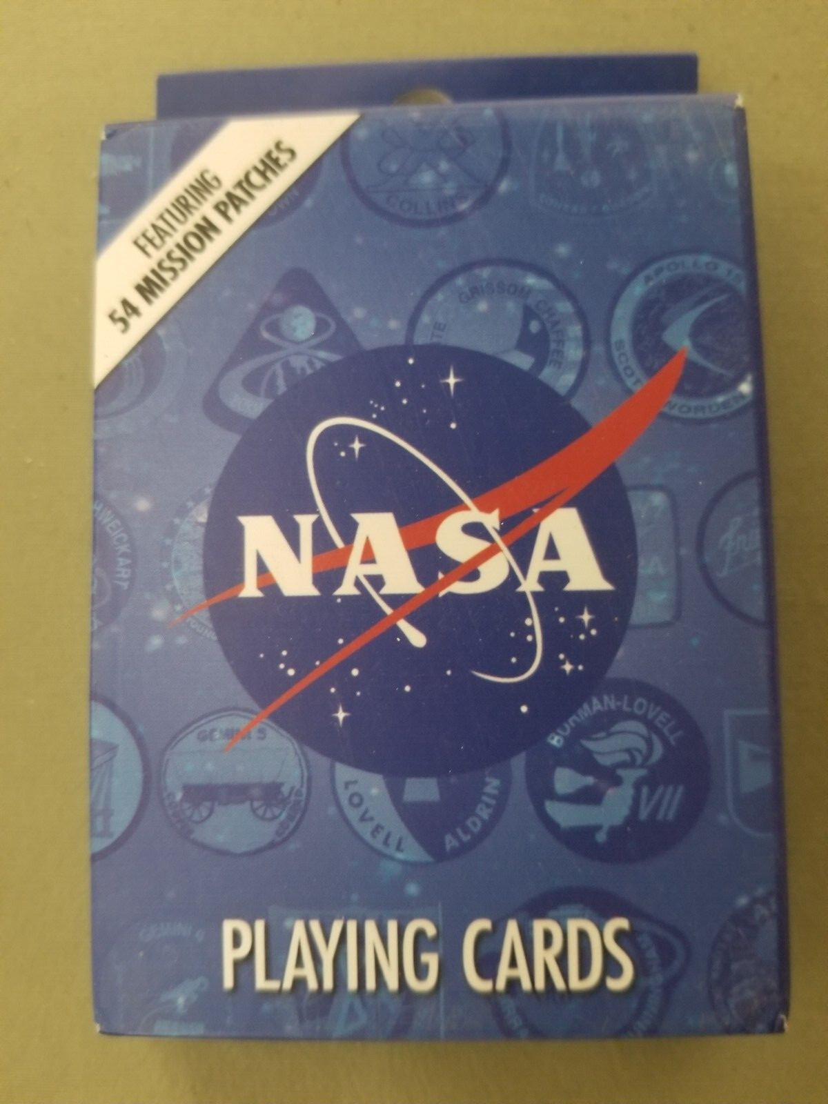 New NASA Playing Cards. Featuring 54 Mission Patches.