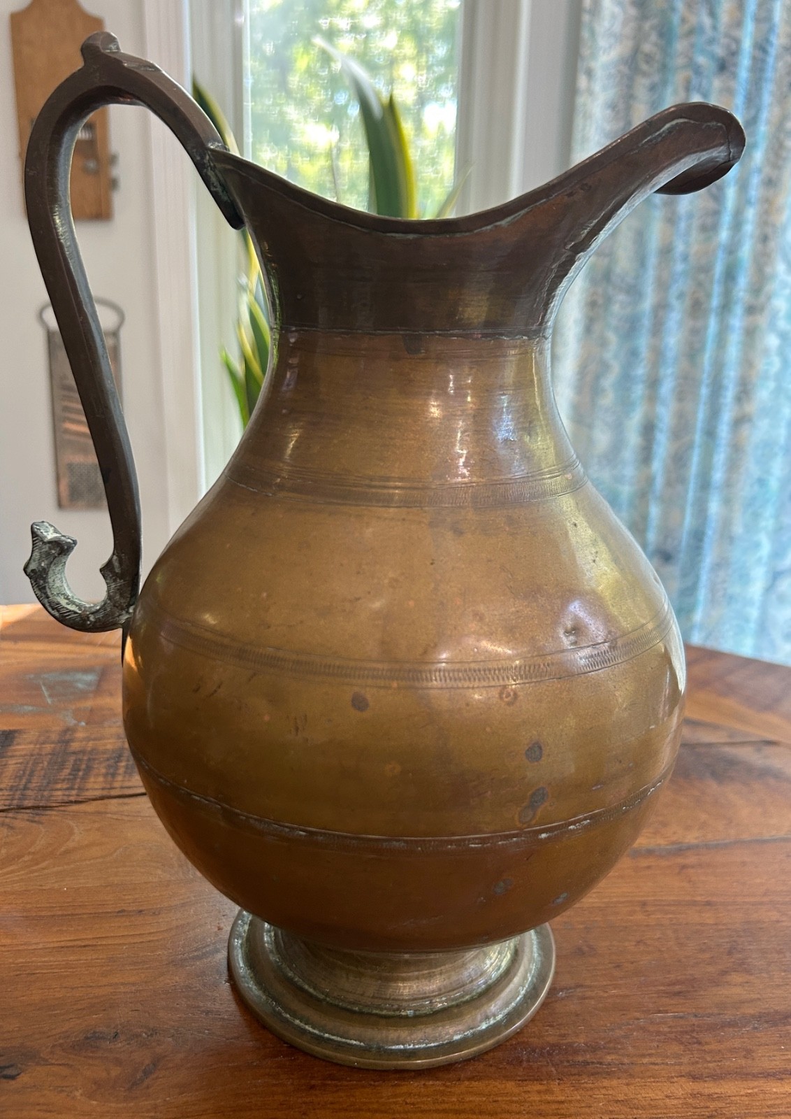 antique copper ewer