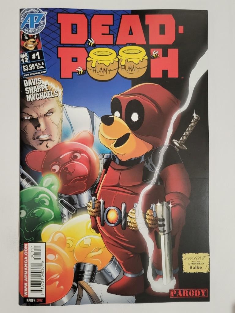 Dead Pooh #1 Antarctic Press 2012 NM 9.4 New Mutants #98 Cover Homage Mychaels