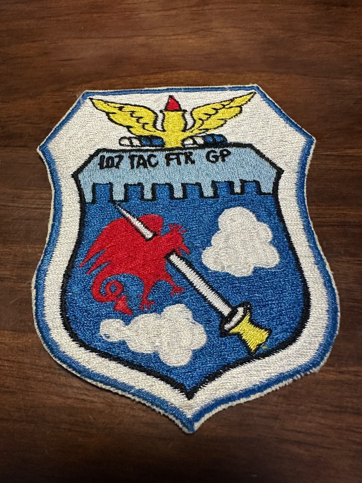 Vintage USAF 107th Tactical Fighter Group Patch - Niagara Falls - Ace Novelty