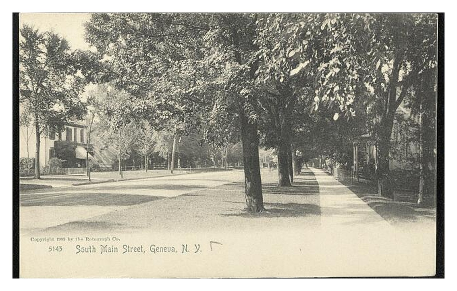 Geneva New York South Main Standard Postcard