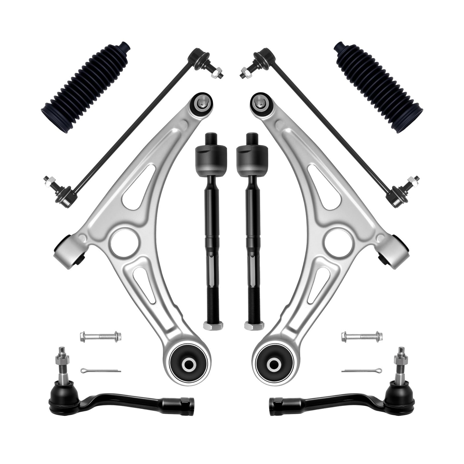 AUQDD 10Pc Front End Suspension Kit Fit For 2018 2019 Hy-undai Sonata, 2 Lowe...