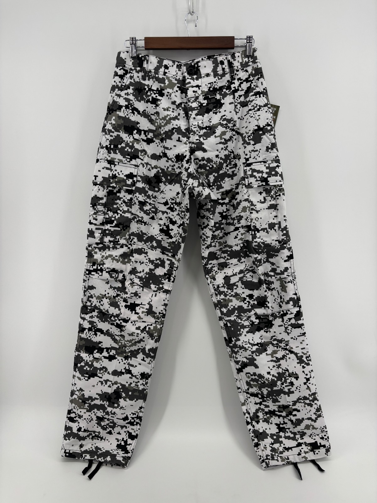 Rothco BDU Military Cargo Pants Mens Gray White City Digital Camo Small NWT