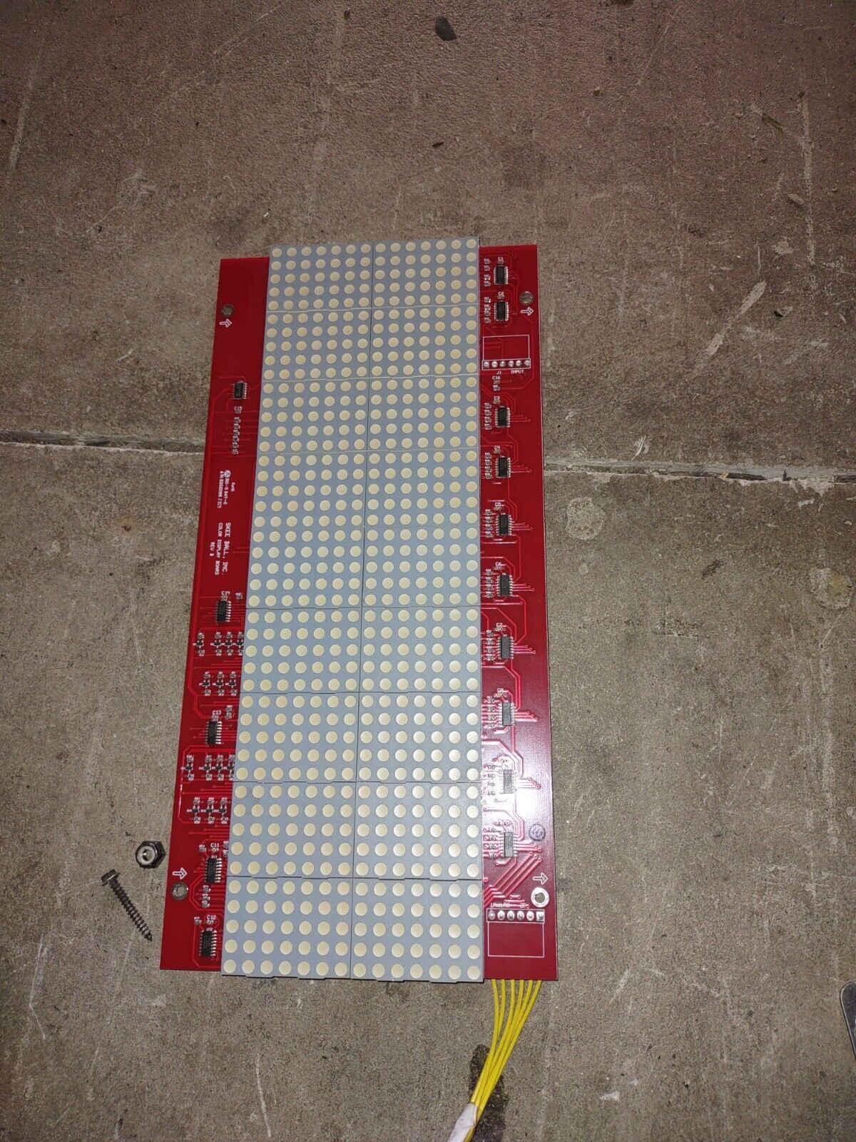 skeeball strike it rich arcade redemption light pcb working #206