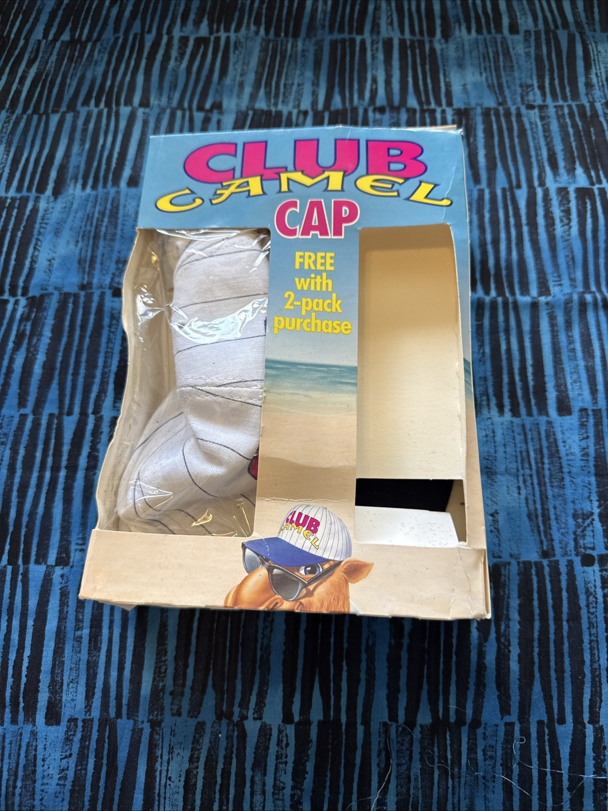 Vintage Club Camel Cap In Original Box 