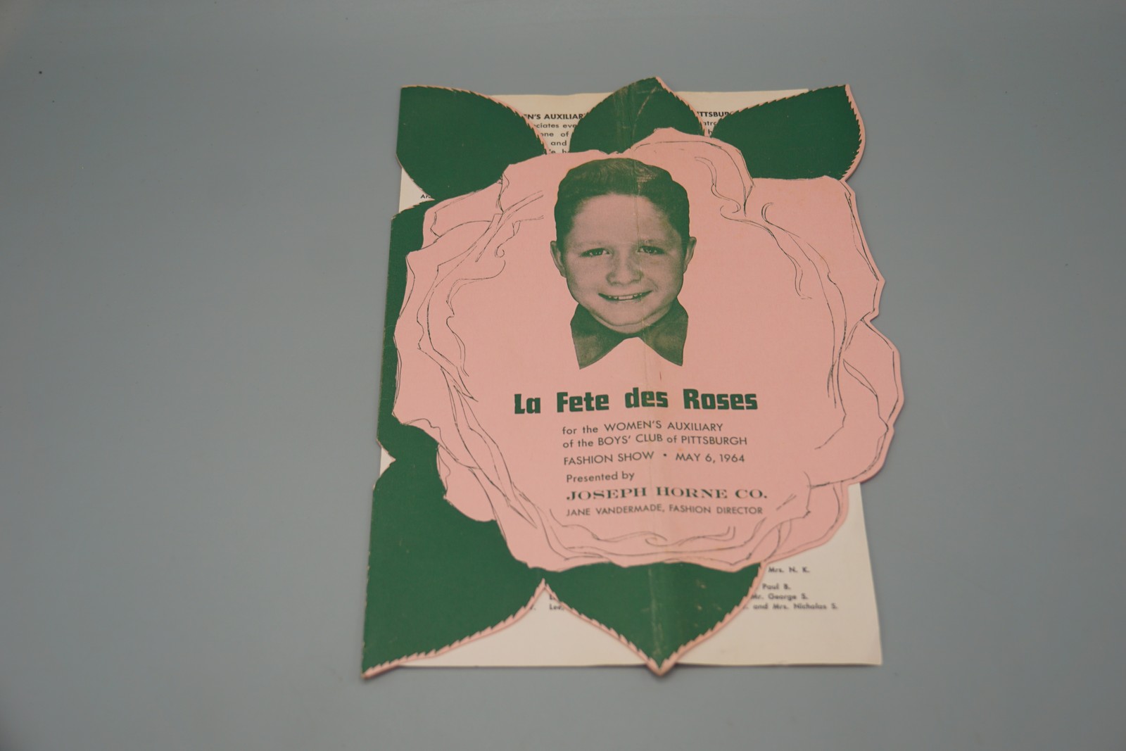 Vintage 1964 La Fete des Roses Fashion Show Program Pittsburgh Joseph Horne Co.