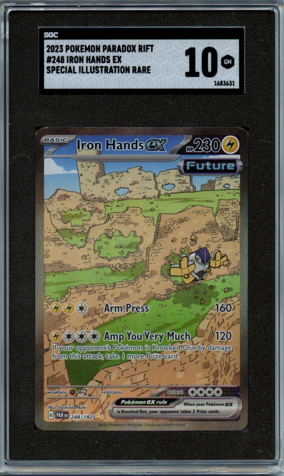 2023 Pokemon Iron Hands EX Special Illustration Rare SGC 10