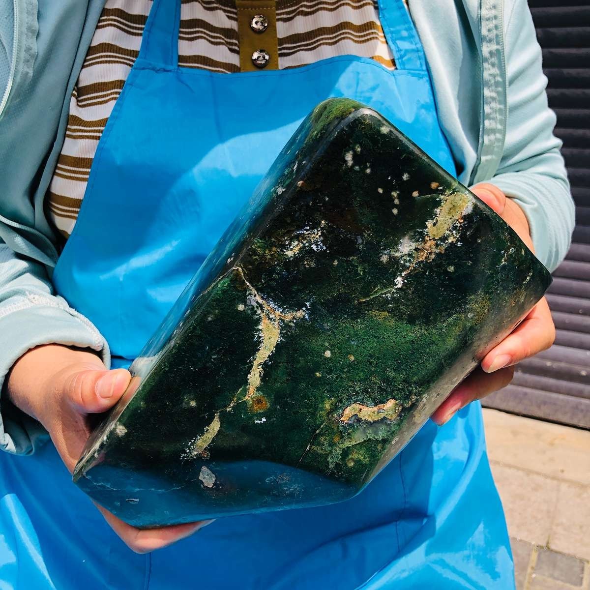 10 LB Natural Moss Agate Polished Freeform Green Landscape Mineral Specimen
