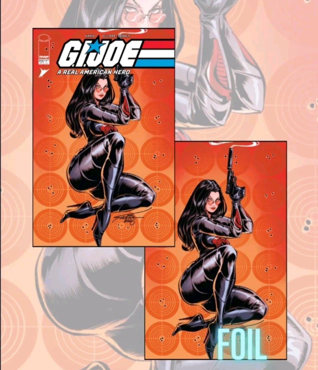 GI Joe #332 Sveta Shubina Baroness Trade & Virgin Foil Variant Set Ltd 350