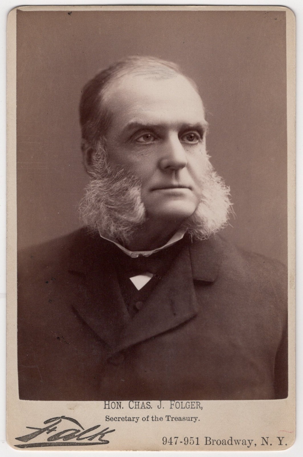 CHARLES J. FOLGER: SECRETARY OF THE TREASURY UNDER PRESIDENT CHESTER ARTHUR
