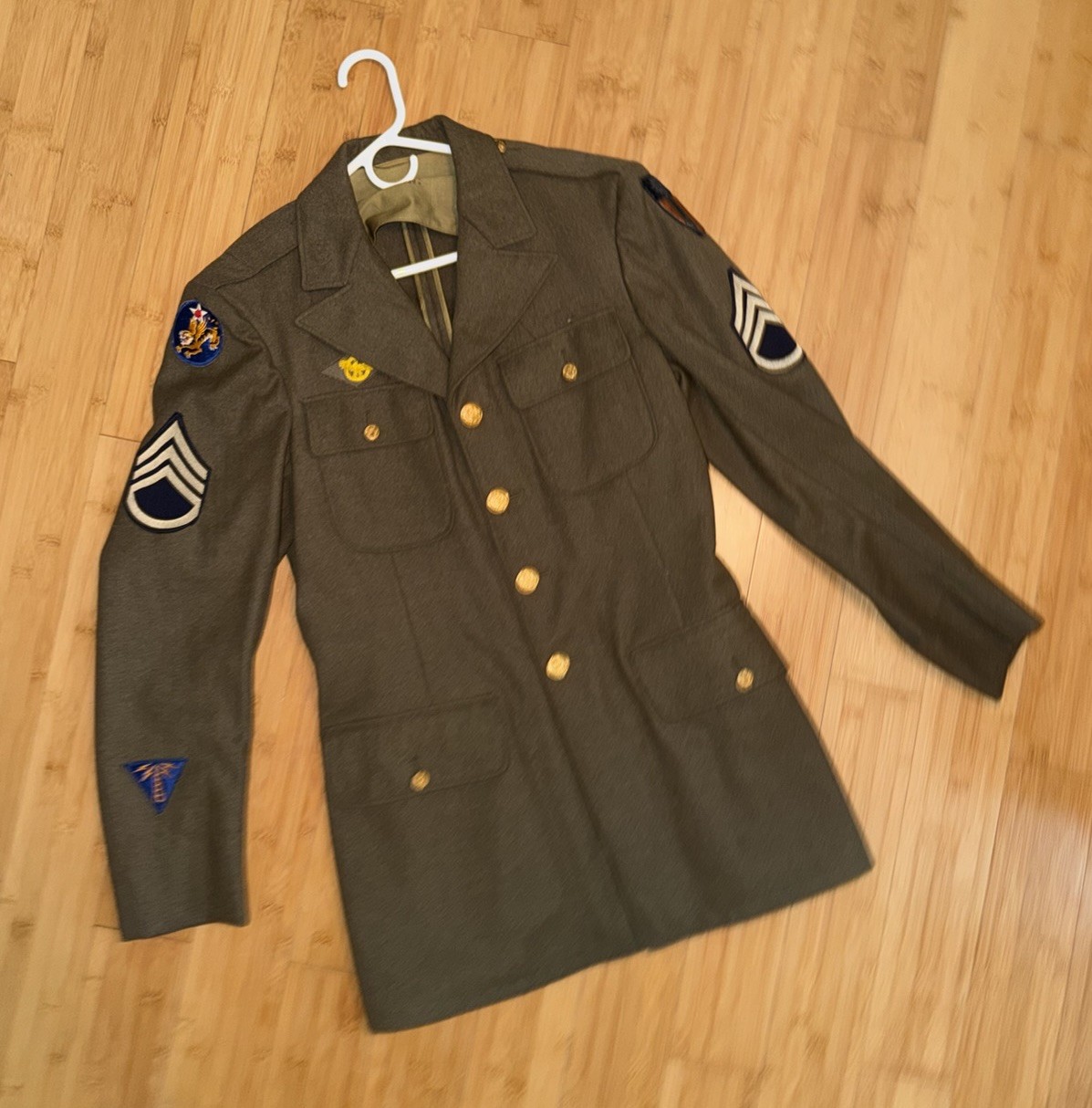 US Army Air Force World War 2 Wool Enlisted Service Jacket CBI 14th Air Force