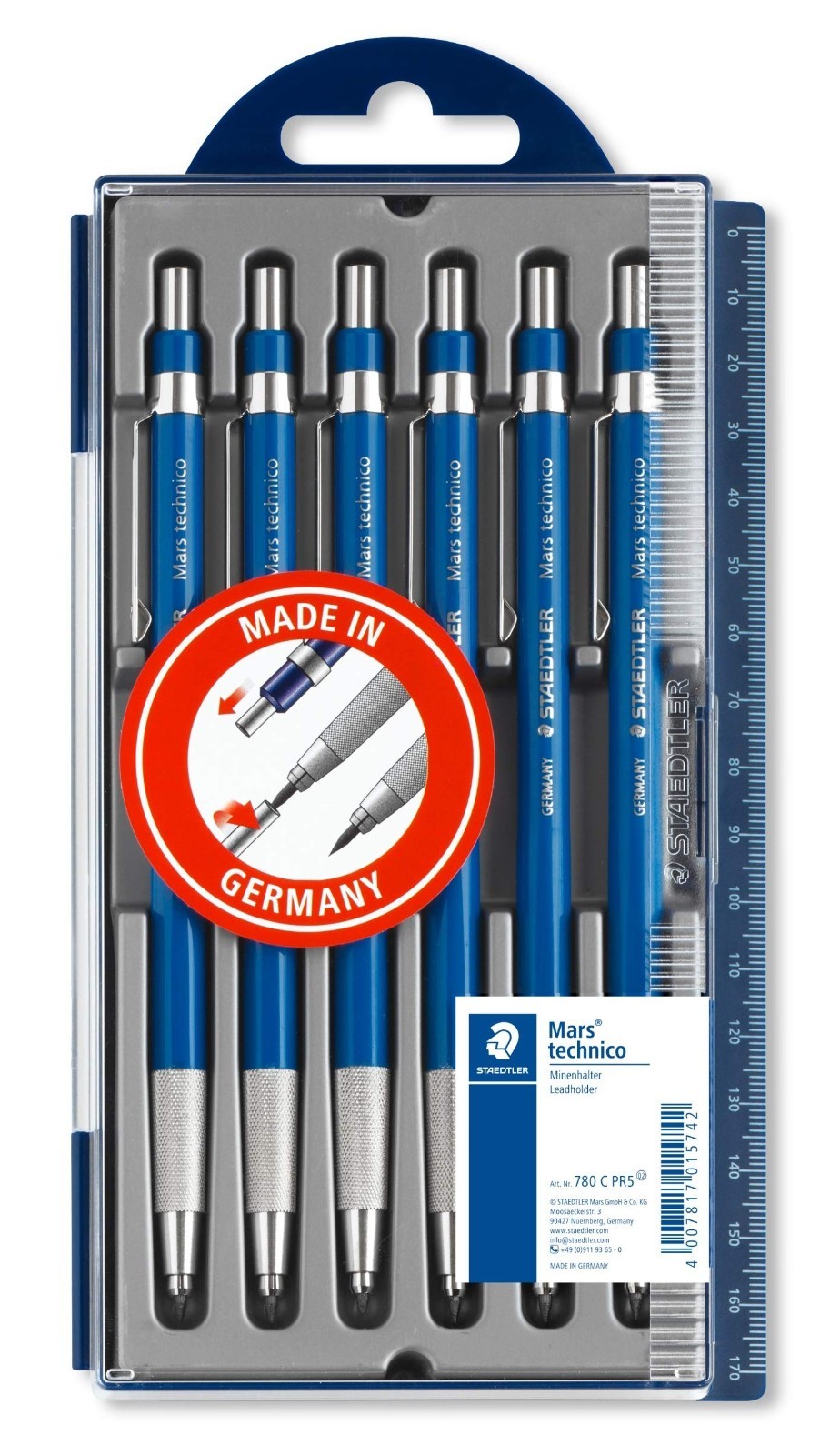 STAEDTLER Mars Technico 780 C PR5 Leadholder Pencil 5 + 1