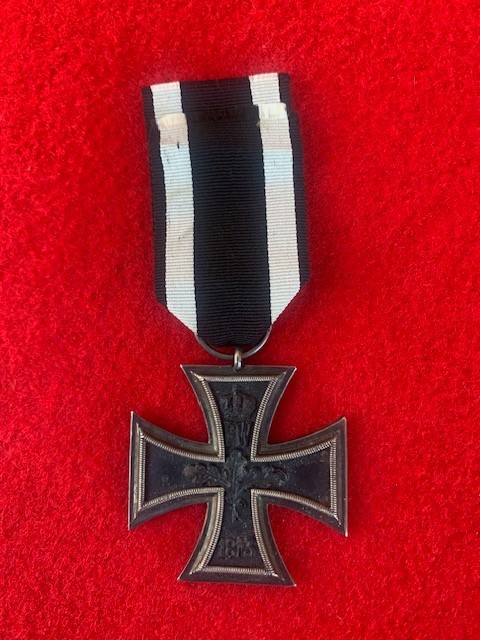 Original WW1 Imperial German EK2 Iron Cross 2nd Class with Ribbon, 