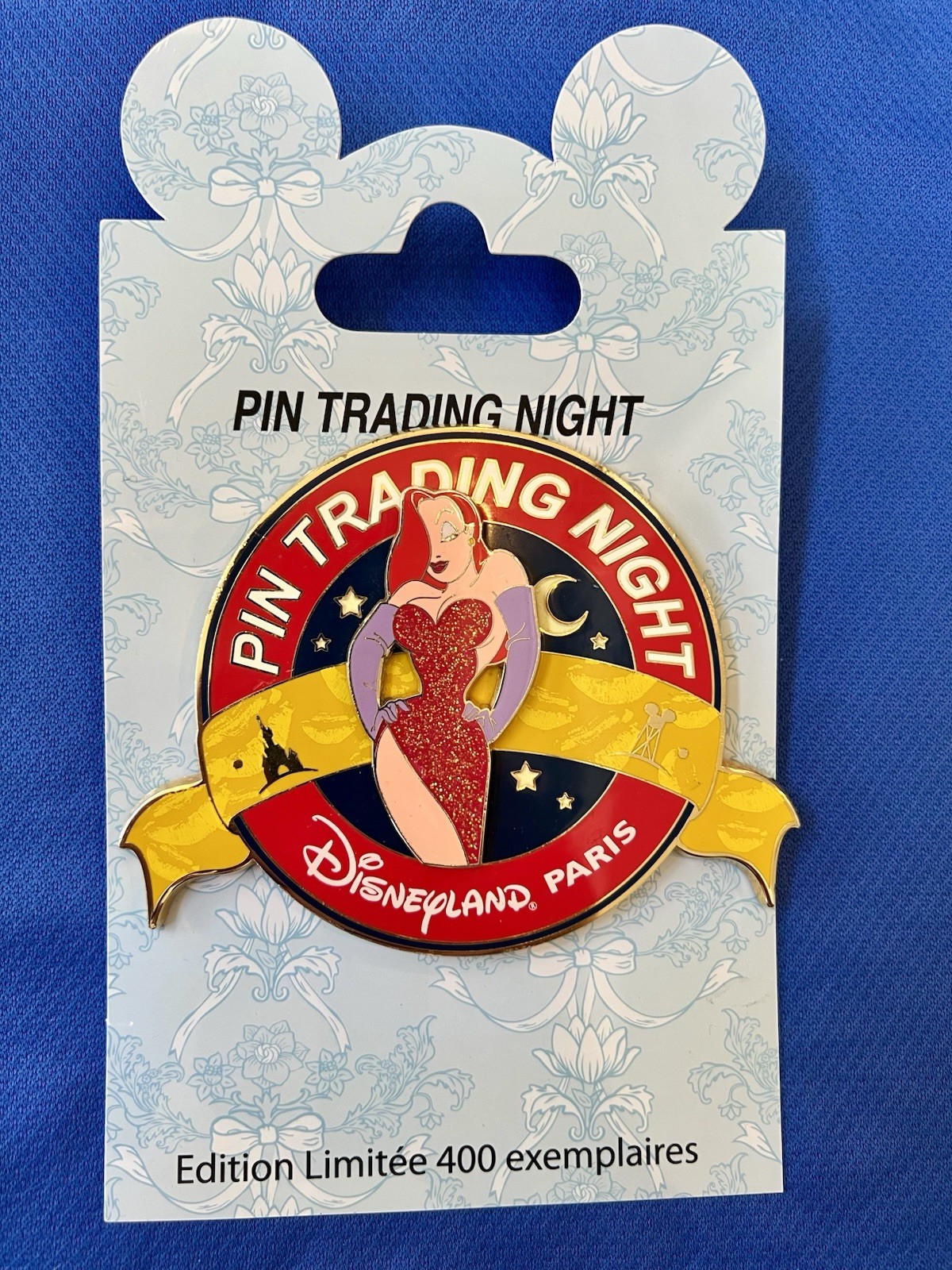 Disney DLP Disneyland Paris Jessica Rabbit Pin Trading Night PTN Jumbo pin