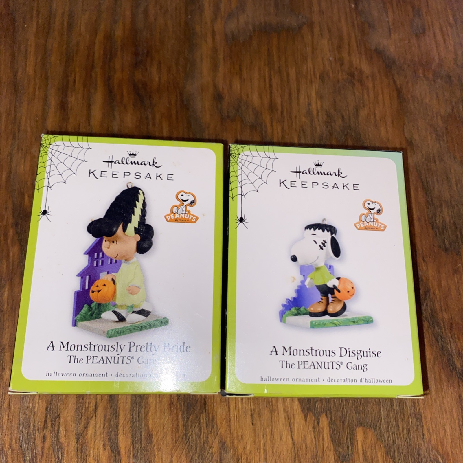 Hallmark Keepsake 2011 Peanuts Halloween Ornament Lot of 2 