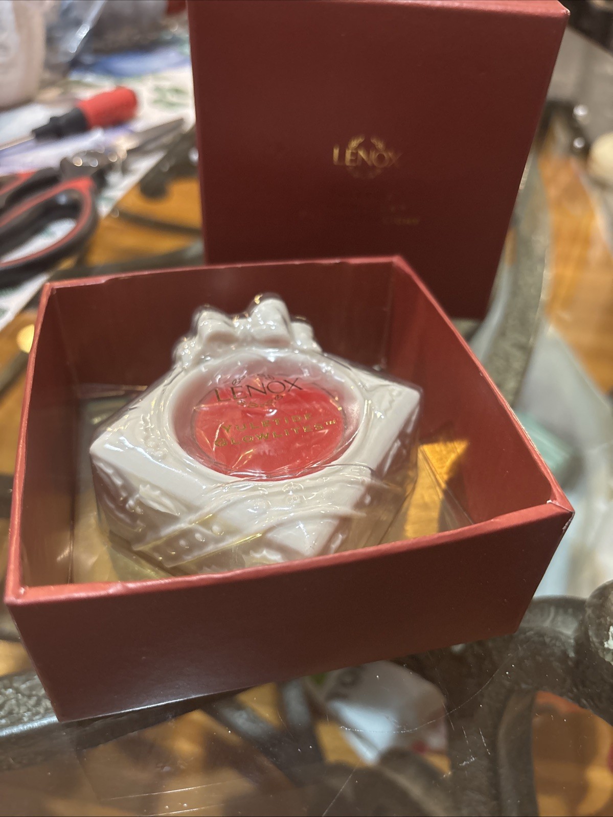 Lenox Yuletide Glowlites Package Tea Light New In Box