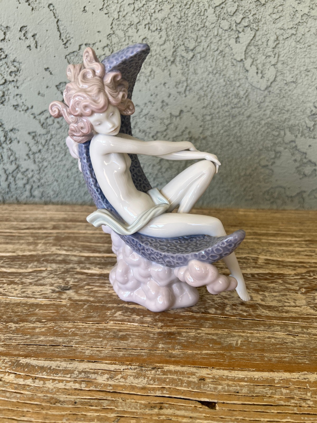 Rare Vintage Lladro Moon Glow Girl Porcelain Figurine 1983-1987 Retired 7\