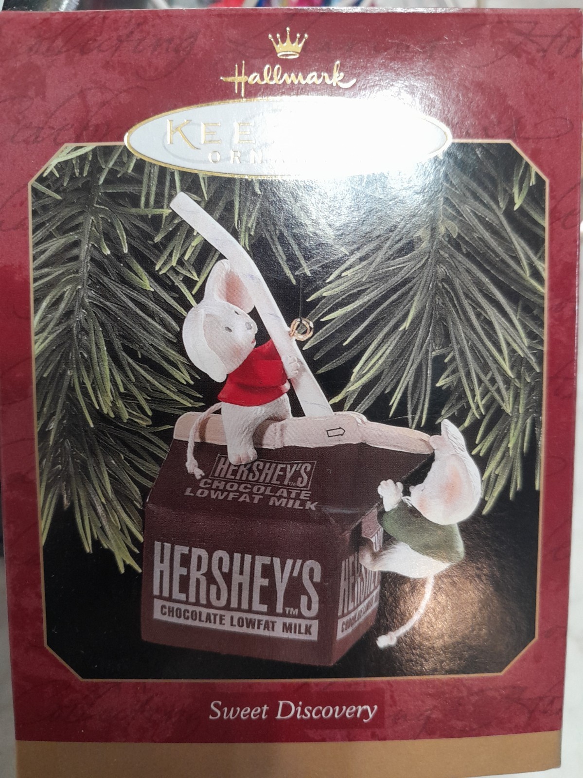 Sweet Discovery Hersheys Chocolate Milk Hallmark Keepsake Ornament NIB