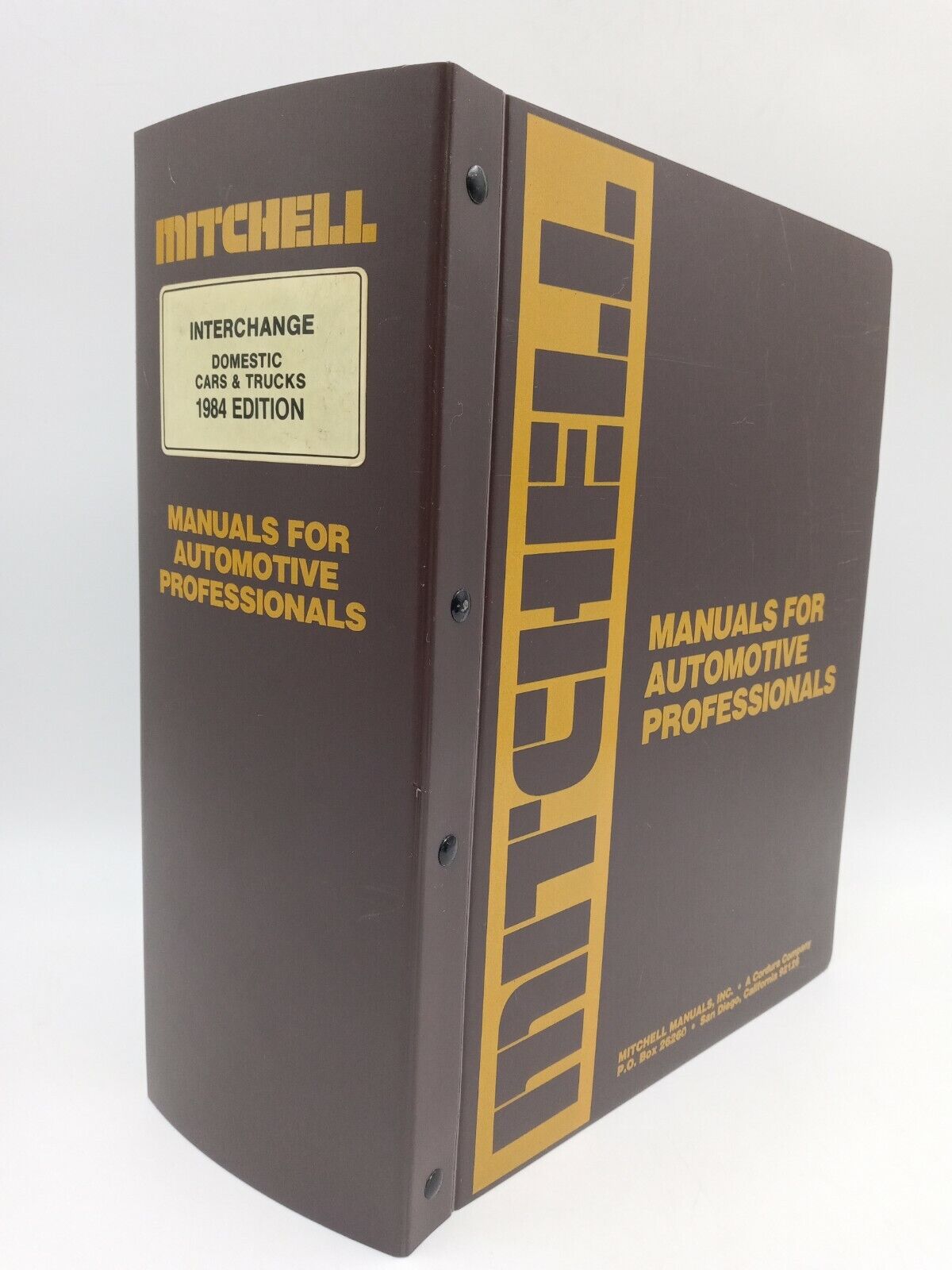 Mitchell  auto-shop domestic cars trucks & vans manuals 1984 edition 1-2-3-4-5