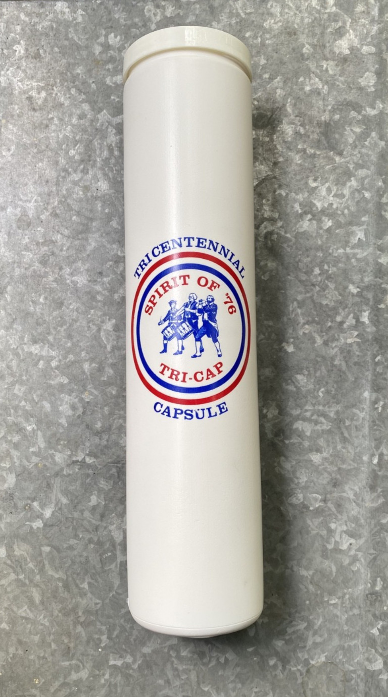 Vintage 1976 TRICENTENNIAL TIME CAPSULE - NIB- 50 years Old Original Contents