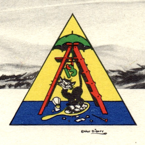 WWII Walt Disney 13th Armored Division Tank Letterhead