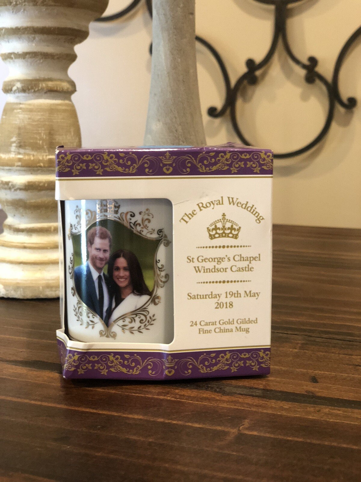 2018 ROYAL WEDDING of HARRY & MEGHAN Fine China COFFEE TEA MUG Cup 24k Gold