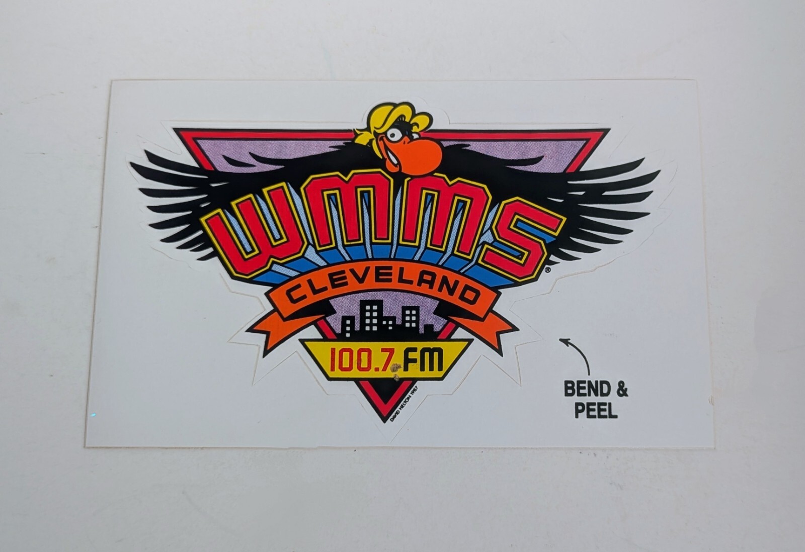 *NEW* WMMS 100.7 FM THE BUZZARD CLEVELAND ROCK RADIO VINTAGE NOS STICKER