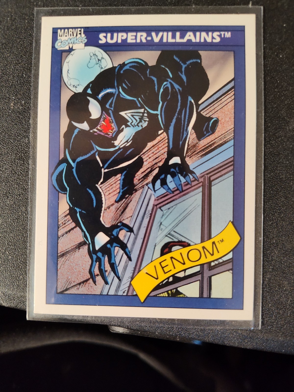 VENOM 1990 Impel Marvel Comics Universe Series 1 Super Villains Card #73 Mint.
