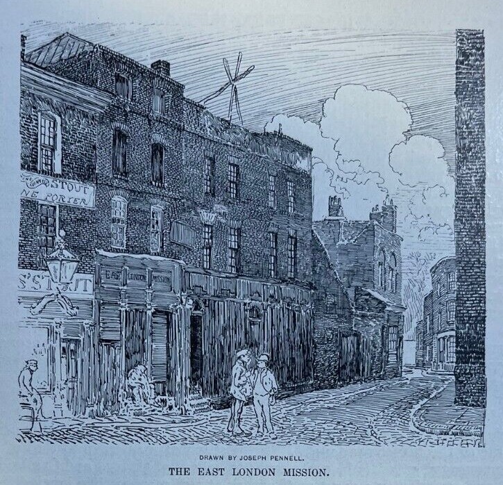 1901 England Helping Hand Mission in East London illustrated